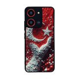BG AKSESUAR Reeder S19 Max Pro S ile Uyumlu Bayrak Figürlü Silikon Telefon Kılıfı, Mat Siyah, Şok Emici