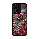 BG AKSESUAR Reeder S19 Max Pro S ile Uyumlu Bayrak Figürlü Silikon Telefon Kılıfı, Mat Siyah, Yumuşak Silikon, Şok Emici