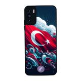 BG AKSESUAR Reeder S19 Max Pro S ile Uyumlu Türk Bayrağı Baskılı Siyah Kılıf, Yumuşak Silikon, Şok Emici Koruyucu Kapak
