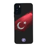 BG AKSESUAR Reeder S19 Max Pro S ile Uyumlu Türk Bayrağı Tasarımlı Glossy Premium Kılıf, Kırmızı-Siyah
