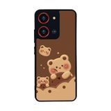 BG AKSESUAR Reeder S19 Max Pro S ZOOM ile Uyumlu Oyuncak Ayıcık Tasarımı, Mat Siyah, Yumuşak Silikon, Şok Emici Kapak Kılıf