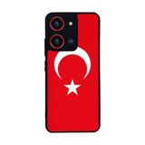 BG AKSESUAR Reeder S19 Max Pro S ZOOM ile Uyumlu Türk Bayrağı Tasarımlı Glossy Premium Kılıf, Kırmızı-Siyah