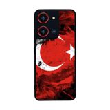 BG AKSESUAR Reeder S19 Max Pro S ZOOM ile Uyumlu Türk Bayrağı Tasarımlı Glossy Premium Kılıf, Kırmızı
