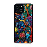 BG AKSESUAR Reeder S23 Pro Max ile Uyumlu Abstract Tasarımlı Glossy Premium Kılıf, Çok Renkli