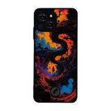 BG AKSESUAR Reeder S23 Pro Max ile Uyumlu Abstract Tasarımlı Glossy Premium Kılıf, Siyah