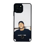 BG AKSESUAR Reeder S23 Pro Max ile Uyumlu Eminem Tasarımlı Glossy Premium Kılıf, Siyah-Beyaz
