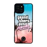 BG AKSESUAR Reeder S23 Pro Max ile Uyumlu GTA Vice City Tasarımlı Glossy Premium Kılıf, Siyah