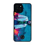 BG AKSESUAR Reeder S23 Pro Max ile Uyumlu Joker Tasarımlı Glossy Premium Kılıf, Mavi-Mor