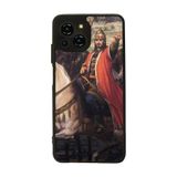 BG AKSESUAR Reeder S23 Pro Max ile Uyumlu Kılıf, Fatih Sultan Mehmet Baskılı, Mat Siyah, Yumuşak Silikon, Koruyucu, Şok Emici