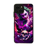 BG AKSESUAR Reeder S23 Pro Max ile Uyumlu Kılıf, Joker-Batman Filmi Tasarımı, Mat Siyah, Yumuşak Silikon, Şok Emici