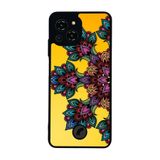 BG AKSESUAR Reeder S23 Pro Max ile Uyumlu Mandala Tasarımlı Glossy Premium Kılıf, Sarı