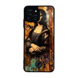 BG AKSESUAR Reeder S23 Pro Max ile Uyumlu Mona Lisa Tasarımlı Glossy Premium Kılıf, Siyah