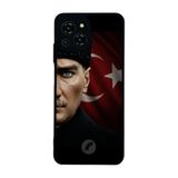 BG AKSESUAR Reeder S23 Pro Max ile Uyumlu Mustafa Kemal Atatürk Tasarımlı Glossy Premium Kılıf, Siyah