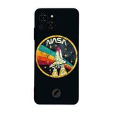 BG AKSESUAR Reeder S23 Pro Max ile Uyumlu NASA Tasarımlı Glossy Premium Kılıf, Siyah