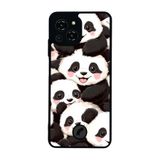 BG AKSESUAR Reeder S23 Pro Max ile Uyumlu Panda Tasarımlı Glossy Premium Kılıf, Siyah Beyaz