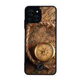 BG AKSESUAR Reeder S23 Pro Max ile Uyumlu Pusula Tasarımlı Glossy Premium Kılıf, Siyah