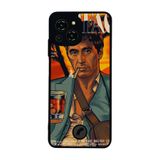 BG AKSESUAR Reeder S23 Pro Max ile Uyumlu Scarface Tasarımlı Glossy Premium Kılıf
