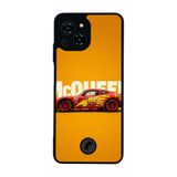 BG AKSESUAR Reeder S23 Pro Max ile Uyumlu Şimşek McQueen Tasarımlı Glossy Premium Kılıf, Sarı