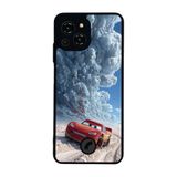 BG AKSESUAR Reeder S23 Pro Max ile Uyumlu Şimşek McQueen Tasarımlı Glossy Premium Kılıf