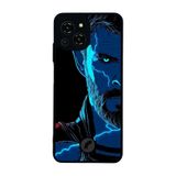 BG AKSESUAR Reeder S23 Pro Max ile Uyumlu Thor Tasarımlı Glossy Premium Kılıf, Mavi-Siyah