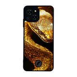BG AKSESUAR Reeder S23 Pro Max ile Uyumlu Yılan Tasarımlı Glossy Premium Kılıf, Siyah