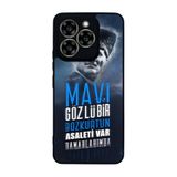 BG AKSESUAR Reeder S919 ile Uyumlu Siyah Silikon Kılıf, Mustafa Kemal Atatürk Baskılı, Çiziklere ve Darbelere Karşı Koruma