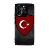 BG AKSESUAR Reeder S919 ile Uyumlu Türk Bayrağı Tasarımlı Glossy Premium Kılıf, Kırmızı-Siyah
