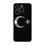 BG AKSESUAR Reeder S919 ile Uyumlu Türk Bayrağı Tasarımlı Glossy Premium Kılıf, Siyah