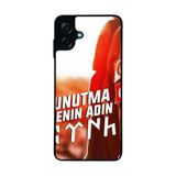BG AKSESUAR Samsung Galaxy A07 ile Uyumlu Göktürkçe Türk Yazılı, Mat Siyah, Yumuşak Silikon, Şok Emici Koruyucu Kılıf