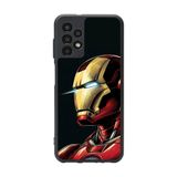 BG AKSESUAR Samsung Galaxy A13 Uyumlu Kılıf, Iron Man Baskılı, Mat Siyah, Silikon