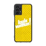 BG AKSESUAR Samsung Galaxy A13 Uyumlu Kılıf, LouisVuitton Deseni, Mat Siyah, Silikon