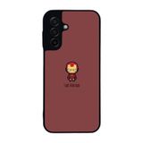BG AKSESUAR Samsung Galaxy A17 ile Uyumlu İron Man Baskılı Kılıf, Yumuşak Silikon, Koruyucu, Şok Emici, Bordo