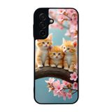 BG AKSESUAR Samsung Galaxy A17 ile Uyumlu Kedi Figürü Baskılı, Mat Siyah, Yumuşak Silikon, Şok Emici Koruyucu Kılıf