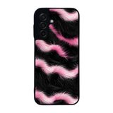 BG AKSESUAR Samsung Galaxy A17 ile Uyumlu Leopar Kürk Desenli Siyah Silikon Kılıf, Şok Emici Koruyucu Kapak