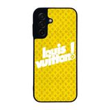 BG AKSESUAR Samsung Galaxy A17 ile Uyumlu Louis Vuitton Desenli Siyah Kılıf, Silikon, Şok Emici Kapak