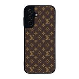 BG AKSESUAR Samsung Galaxy A17 ile Uyumlu LouisVuitton Desenli Siyah Kılıf, Silikon, Şok Emici