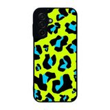 BG AKSESUAR Samsung Galaxy A17 ile Uyumlu Pastel Leopar Desenli Siyah Silikon Kılıf, Şok Emici Koruyucu Kapak