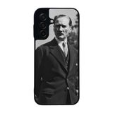 BG AKSESUAR Samsung Galaxy A17 ile Uyumlu Siyah Kılıf, Mustafa Kemal Atatürk Baskılı, Yumuşak Silikon, Şok Emici