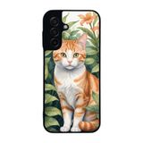BG AKSESUAR Samsung Galaxy A17 ile Uyumlu Siyah Kılıf, Yumuşak Silikon, Koruyucu, Şok Emici, Kedi Desenli