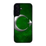 BG AKSESUAR Samsung Galaxy A17 ile Uyumlu Türk Bayrağı Baskılı Siyah Kılıf, Yumuşak Silikon, Koruyucu, Şok Emici