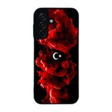 BG AKSESUAR Samsung Galaxy A17 ile Uyumlu Türk Bayrağı Baskılı Siyah Silikon Kılıf, Şok Emici Koruyucu Kapak