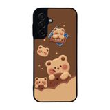 BG AKSESUAR Samsung Galaxy A17 Uyumlu Baskılı, Mat Siyah, Yumuşak Silikon, Koruyucu, Şok Emici Kapak, Kılıf, Oyuncak Ayıcık Tasarımı