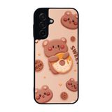 BG AKSESUAR Samsung Galaxy A17 Uyumlu Baskılı, Yumuşak Silikon, Şok Emici Kapak Kılıf, Oyuncak Ayıcık Tasarımı, Beige