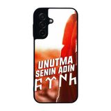 BG AKSESUAR Samsung Galaxy A17 Uyumlu Göktürkçe Türk Yazılı Baskılı, Mat Siyah, Yumuşak Silikon, Şok Emici Koruyucu Kılıf