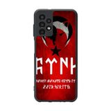 BG AKSESUAR Samsung Galaxy A23 ile Uyumlu Göktürkçe Türk Yazılı, Mat Siyah, Yumuşak Silikon, Şok Emici Koruyucu Kılıf