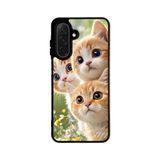 BG AKSESUAR Samsung Galaxy A26 ile Uyumlu Kedi Figürü Temalı Silikon Kılıf, Mat Siyah, Şok Emici Koruyucu Kapak