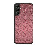 BG AKSESUAR Samsung Galaxy A34 ile Uyumlu Kılıf, LouisVuitton Deseni, Siyah, Yumuşak Silikon, Şok Emici