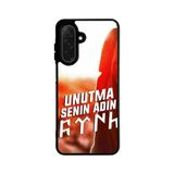 BG AKSESUAR Samsung Galaxy A36 ile Uyumlu Göktürkçe Türk Yazılı Silikon Kılıf, Mat Siyah, Koruyucu, Şok Emici