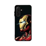BG AKSESUAR Samsung Galaxy A36 ile Uyumlu Siyah Baskılı Silikon Kılıf, IronMan Tasarım, A++ Kalite Koruma