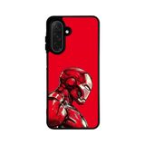 BG AKSESUAR Samsung Galaxy A56 ile Uyumlu Baskılı Silikon Kılıf, IronMan Tasarım, Kırmızı-Siyah, A++ Kalite Koruma